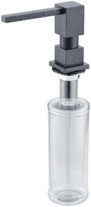 Встраиваемый дозатор ZorG Inox ZR-22 ЧЕРНЫЙ МЕТАЛЛ для жидкого мыла, черный металлик