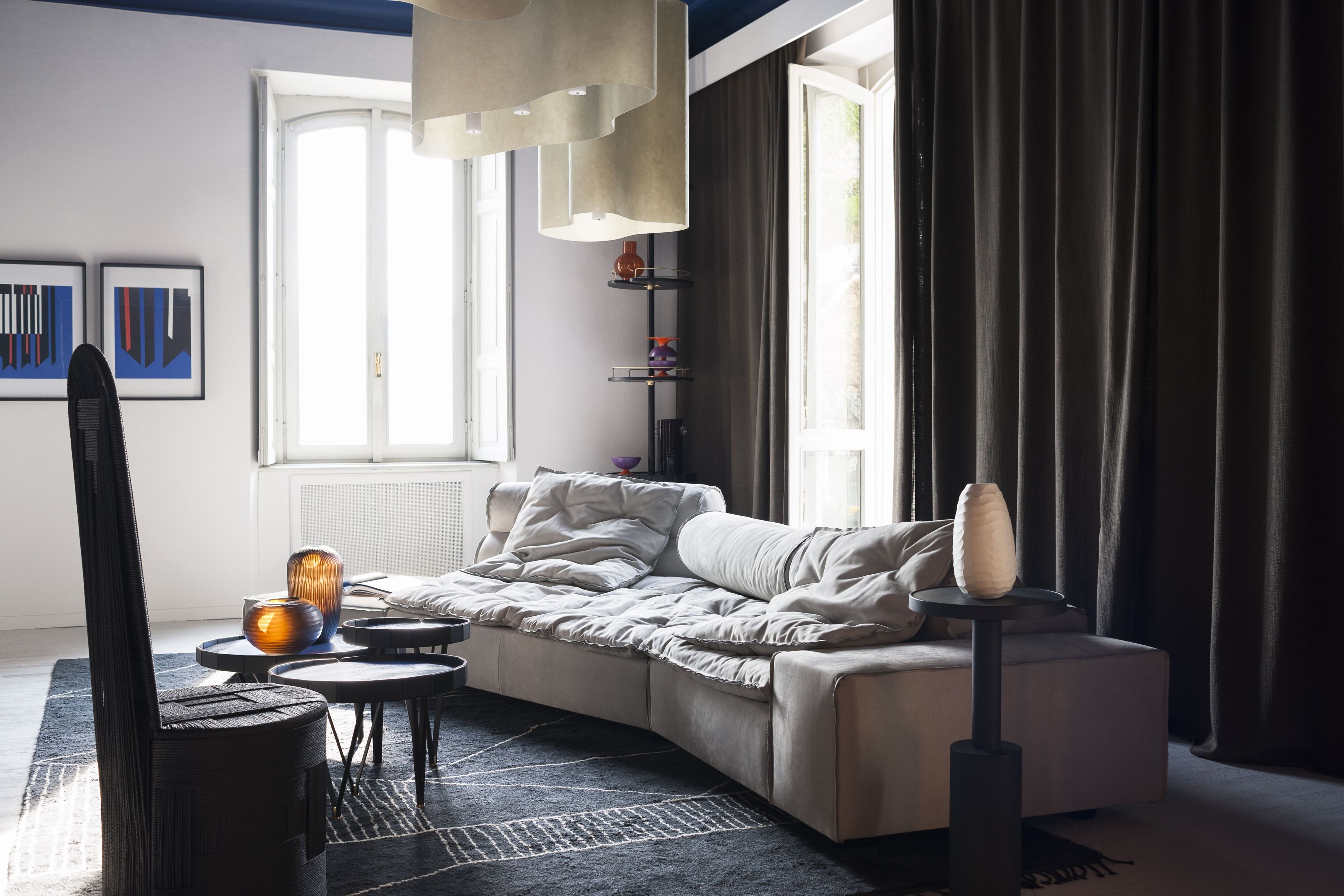 Кожаный модульный диван Baxter Miami Soft ARCH-00053774 - Вид №17