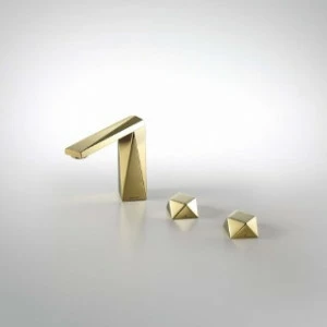 Смеситель для умывальника на три отверстия M (Golden) DIAMOND F218102G-1 bravat
