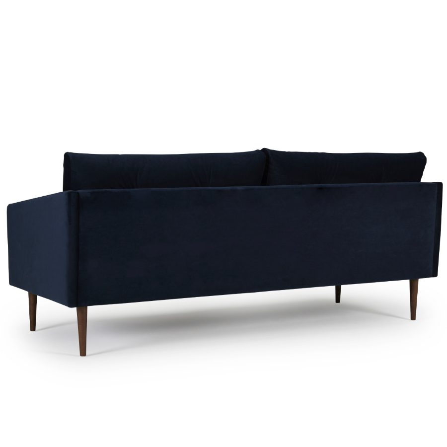 Диван трехместный Anton с ножками из дуба/грецкого ореха, темно-голубой Kragelund 3750324604 - Вид №5