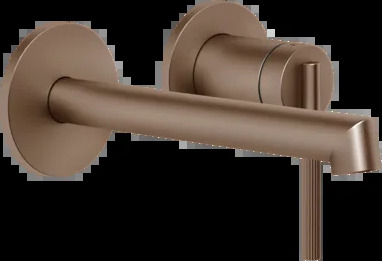 Смеситель для умывальника 63581 708 Gessi Ingranaggio МЕДНЫЙ МАТОВЫЙ PVD