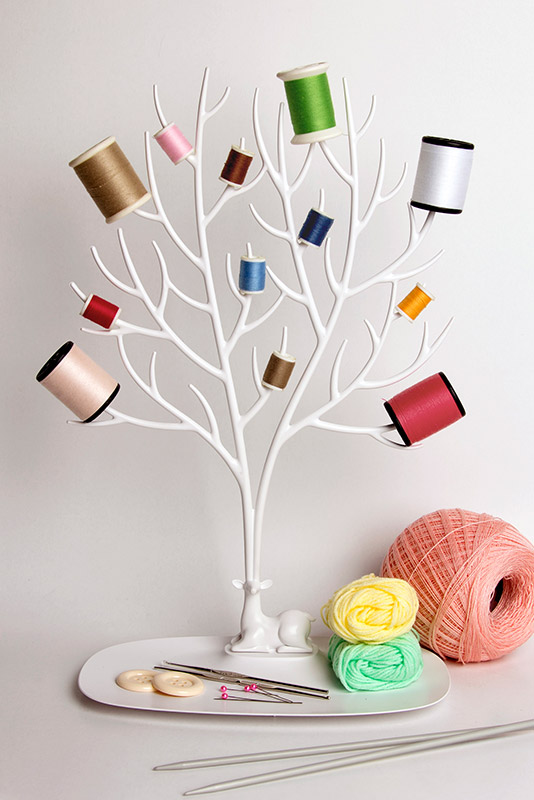 Органайзер декоративный для украшений deer большой белый QUALY  253178 Белый  - Вид №3