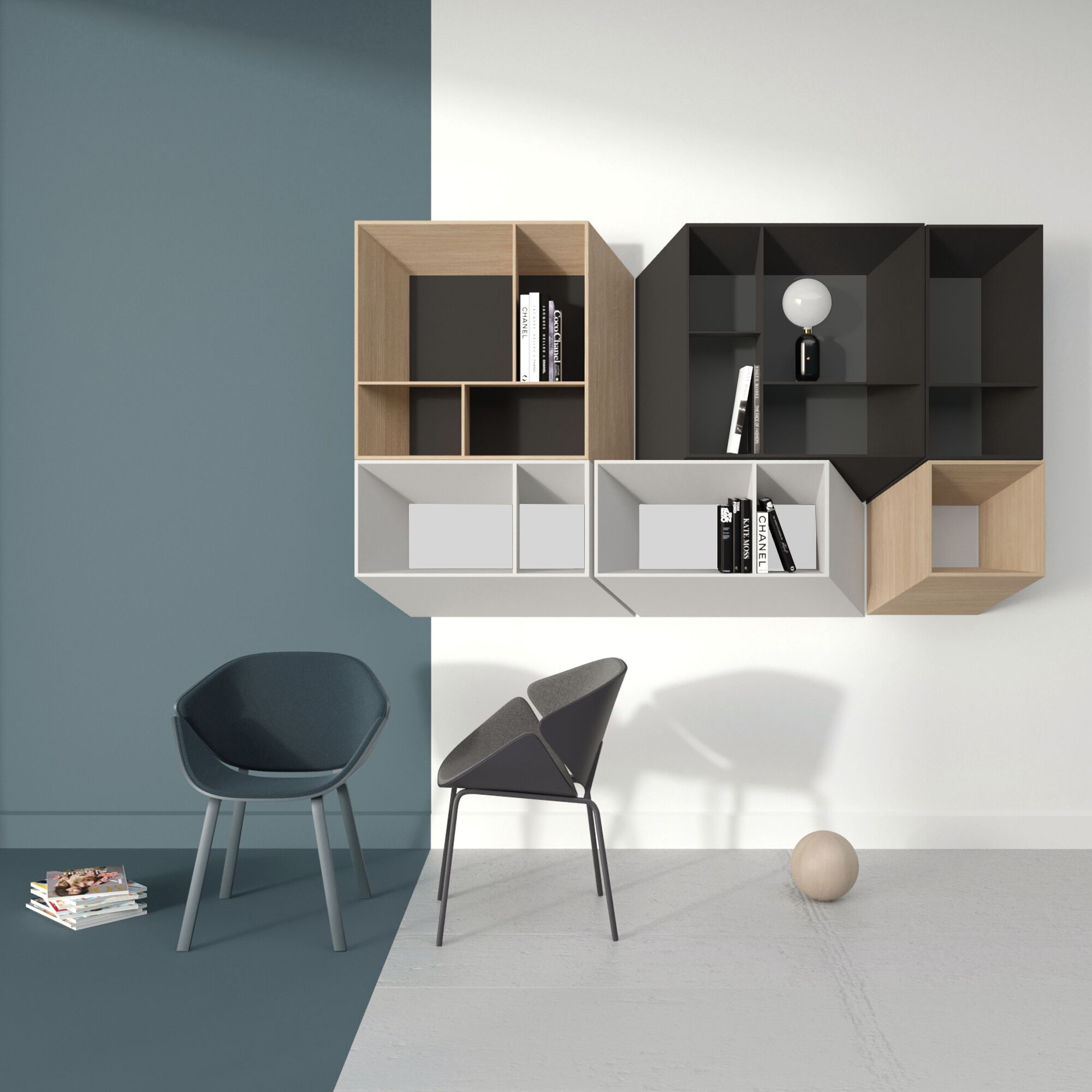 Деревянный навесной шкаф FID Paris OPTIC LONG ARCH-00111547 - Вид №3