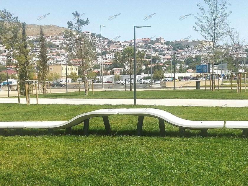 Metalco Модульная скамья в хпк Stile molecular concrete sun-id-1402702