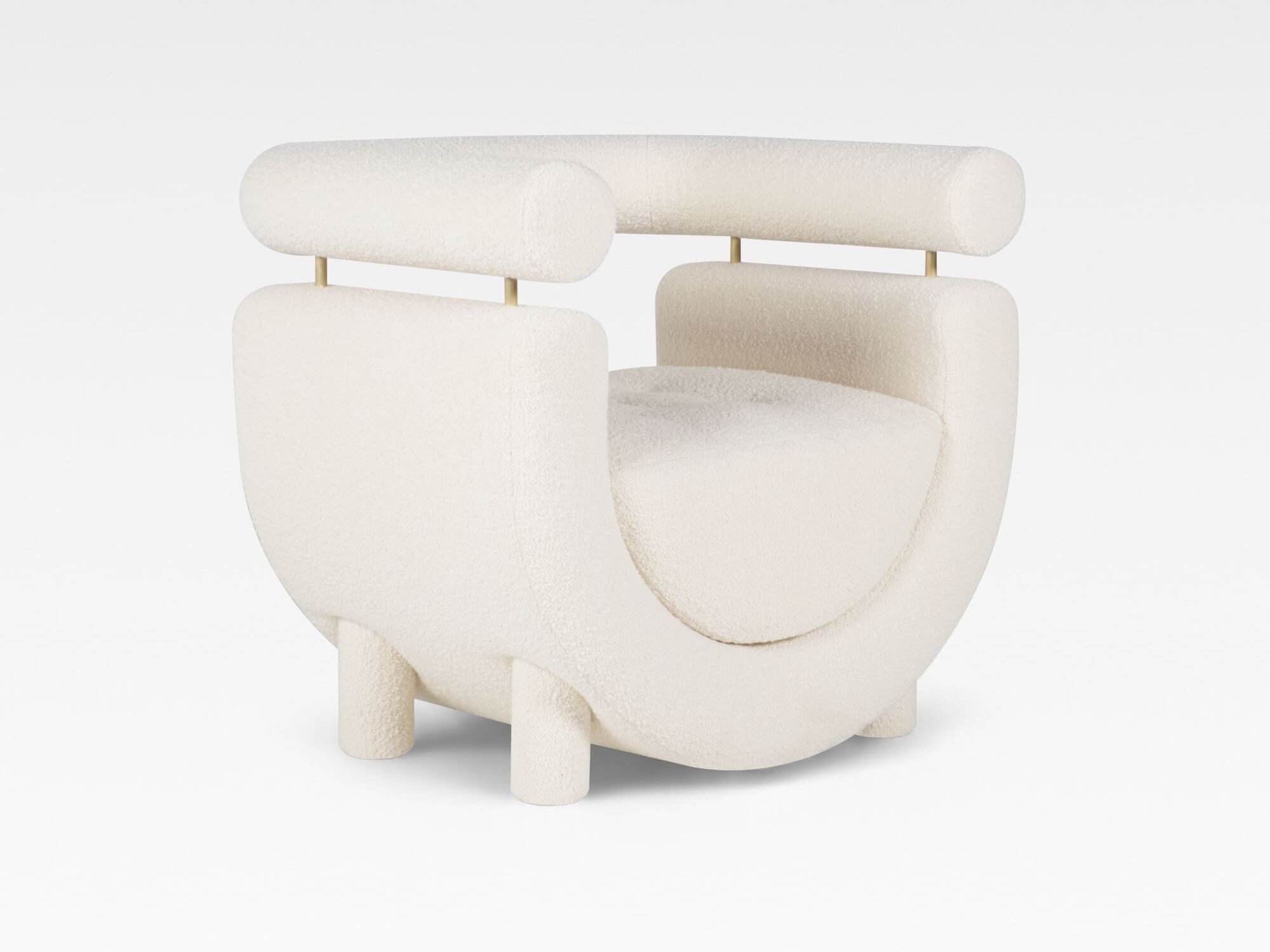 Тканевое кресло с подлокотниками Greenapple MEL ARCH-00109243 - Вид №3