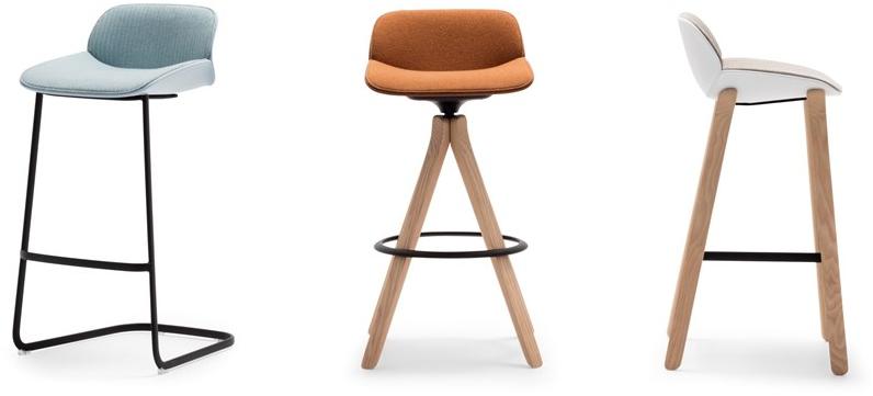 Andreu World Табурет-санки со спинкой Nuez Bq2781 - Вид №2