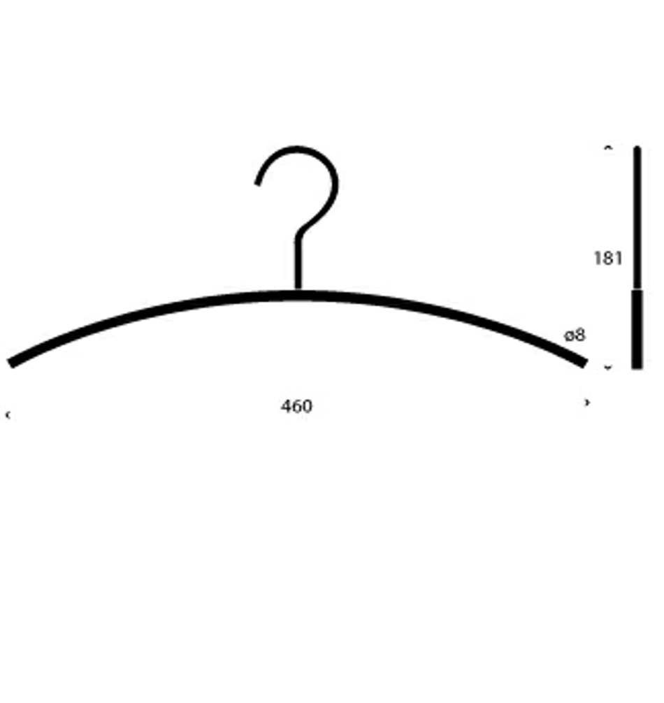 FROST Вешалка 1 «SLIM » » матовая. Нержавеющая сталь Матовый N1134  - Вид №1
