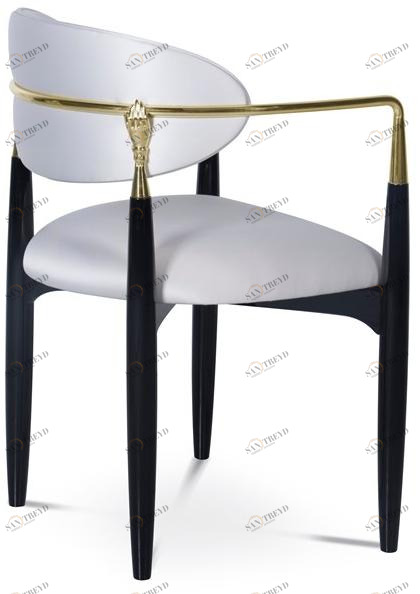 KOKET Стул из лакированной ткани с подлокотниками Nahema sun-id-1431004