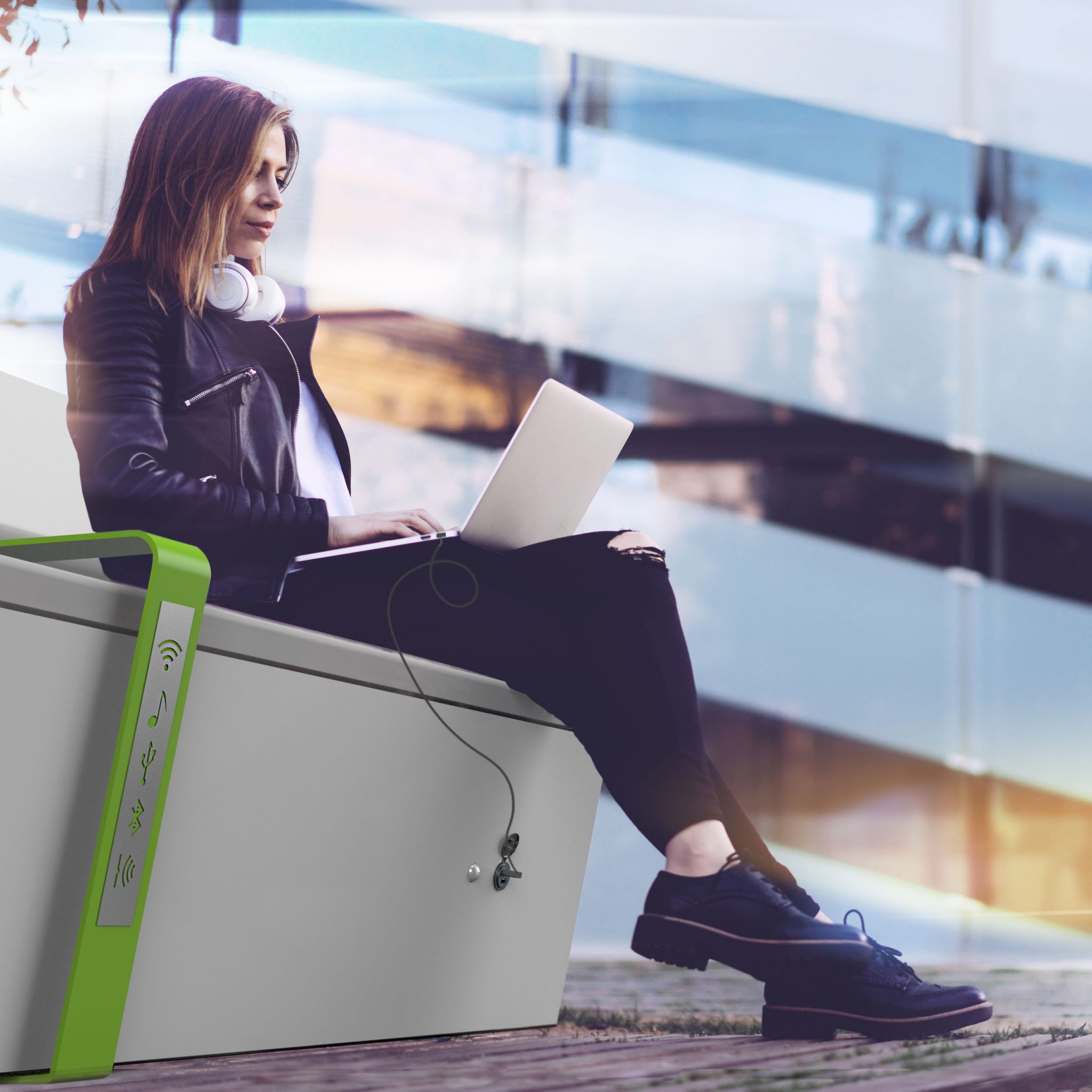 Smart Bench Details Lab23 Скамейки  - Вид №1