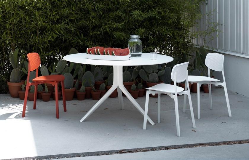 Kristalia Круглый стол из литого под давлением алюминия Oops sun-id-1422275 - Вид №4