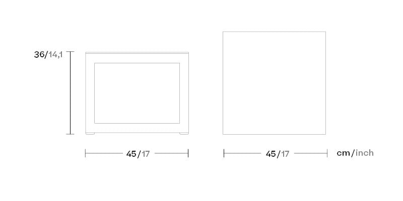 Алюминиевый журнальный столик Kettal пейзаж ARCH-00055713 - Вид №2