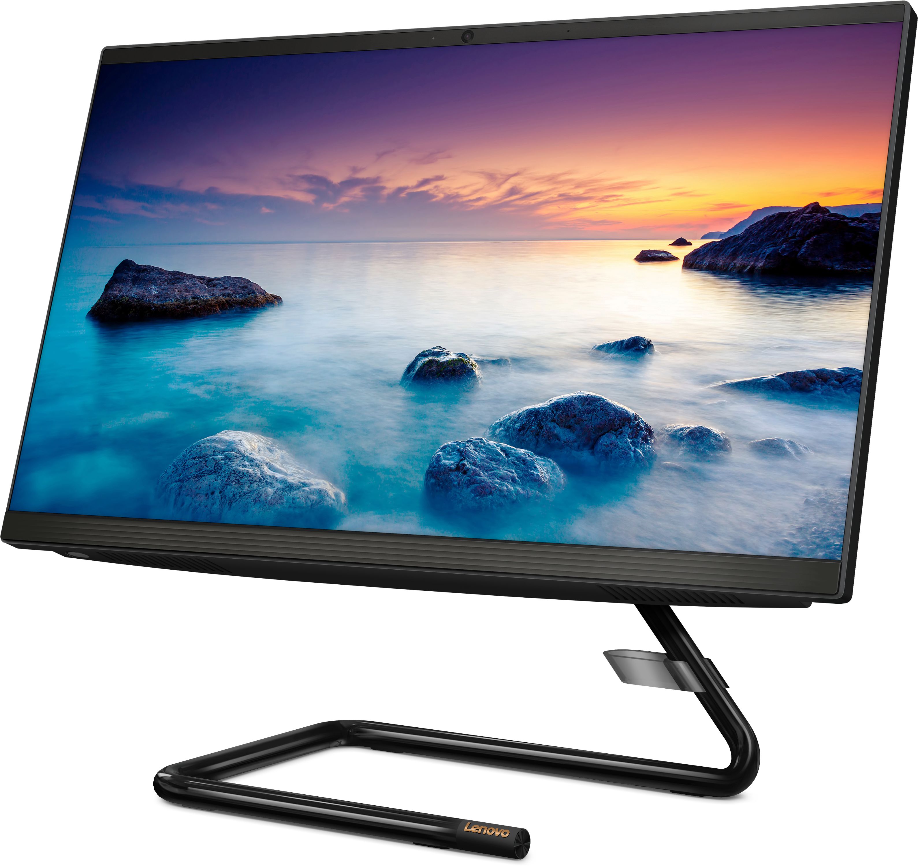 F0EX000YRK ideacentre aio 3 22ada05 21.5"(1920x1080)/amd ryzen 5 3500u(2.1ghz)/4096mb/1000+128ssdgb/dvdrw/int:amd radeon vega 8 /bt/wifi/war 1y/5.28kg/black/dos + клавиатура, мышь usb Lenovo Santreyd  - Вид №4