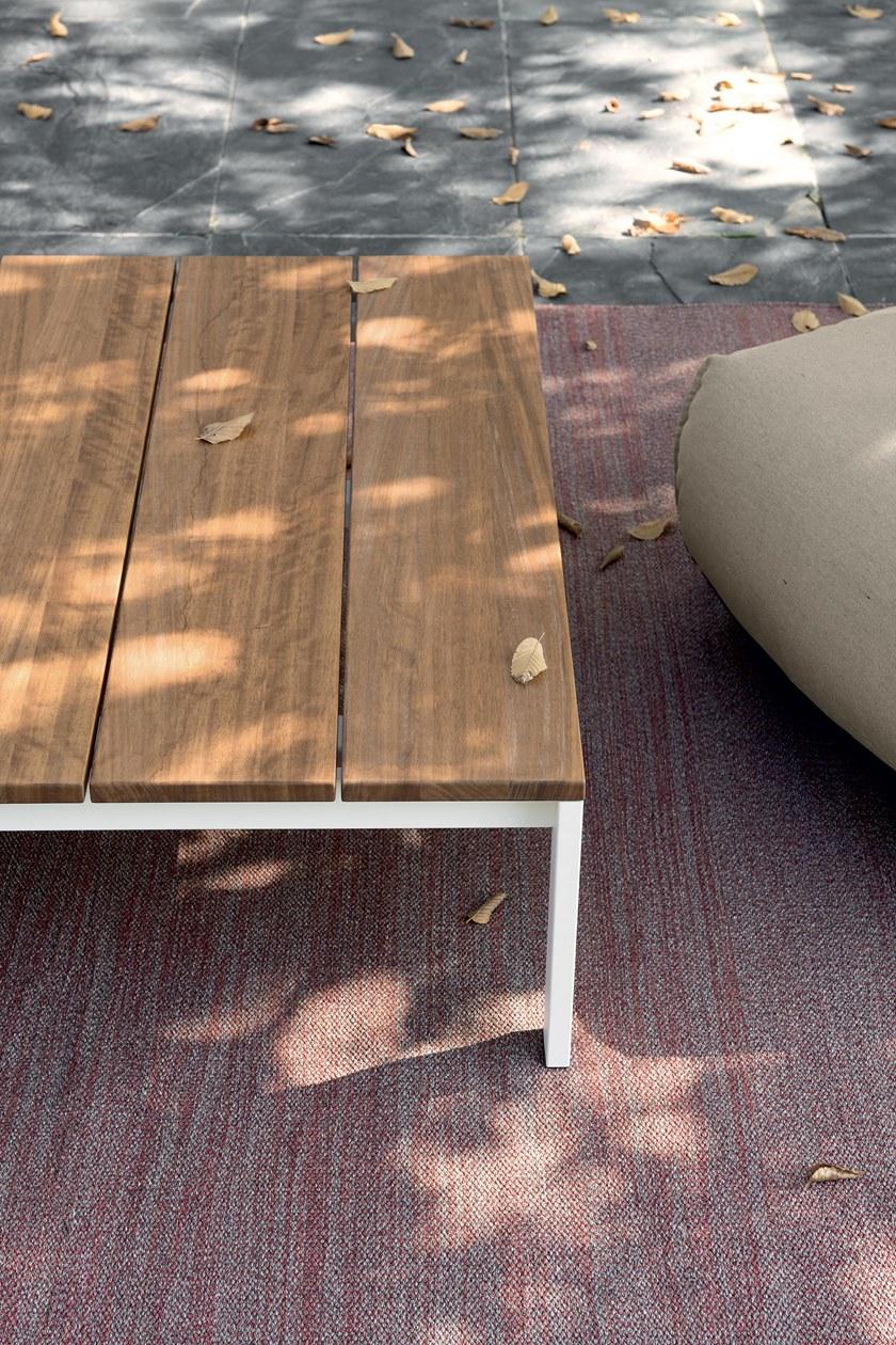 Kristalia Квадратный садовый столик из тика Be-easy slatted sun-id-1368565 - Вид №3