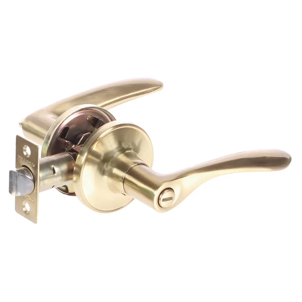 Ручка-защёлка Palladium 3901 SB BK, с фиксатором, ЦАМ, цвет матовая латунь STLM-2202403