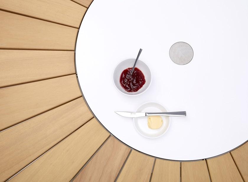 Extremis Круглый садовый стол ироко с ленивой сьюзан Pantagruel sun-id-1416408 - Вид №3