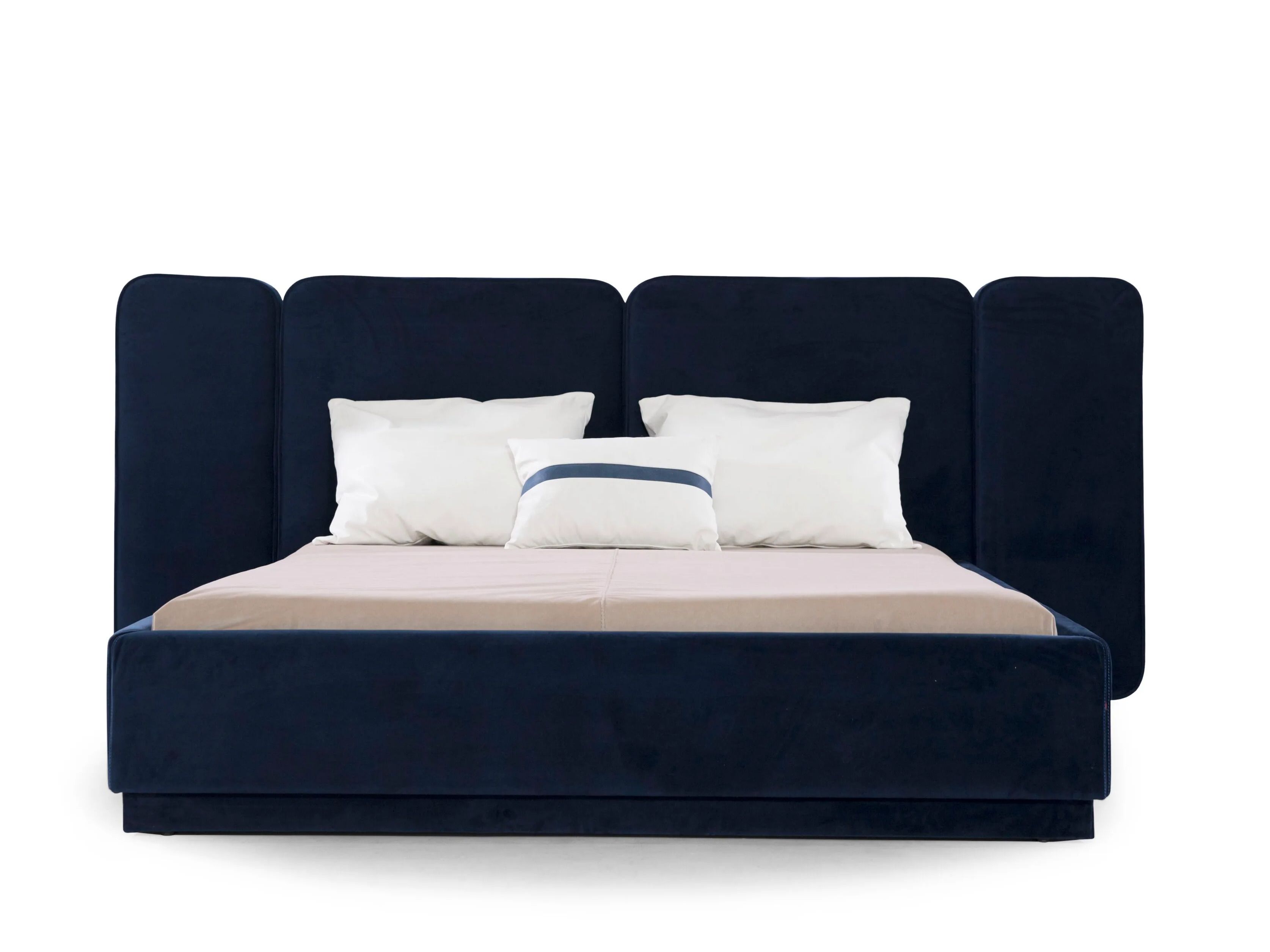 Двуспальная мягкая кровать из ткани с высоким изголовьем ABLE MONETTE ARCH-00055466 - Вид №2