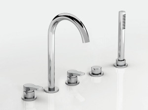 Набор для ванны с 5 отверстиями и ручным душем