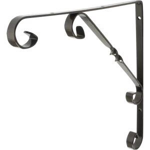 LARVIJ Кронштейн Орнамент 25х25 см бронза для настенных полок 12195837