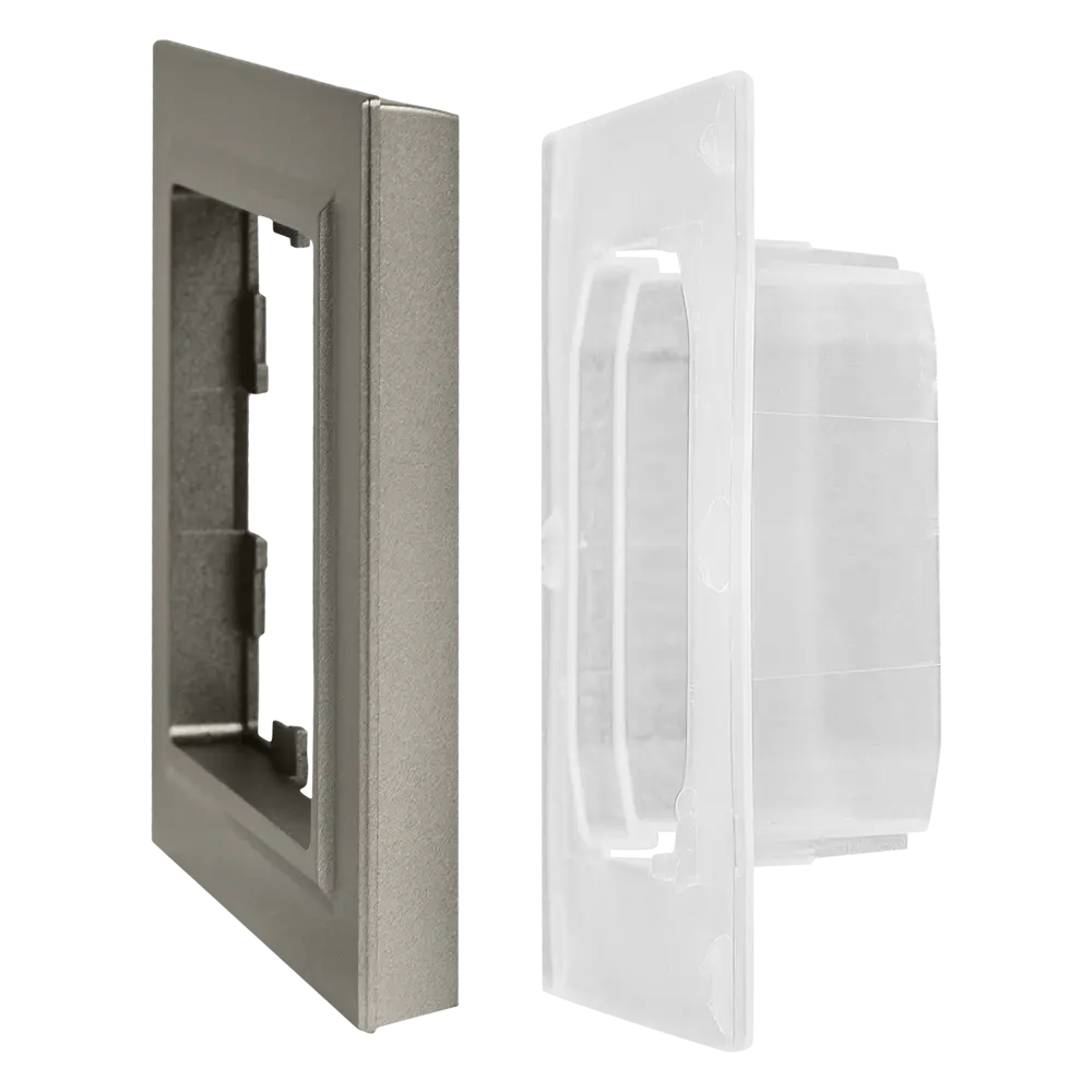 Рамка для розеток и выключателей IEK Brite 1 пост IP44 цвет сталь 87761357 STLM-2136323 - Вид №3