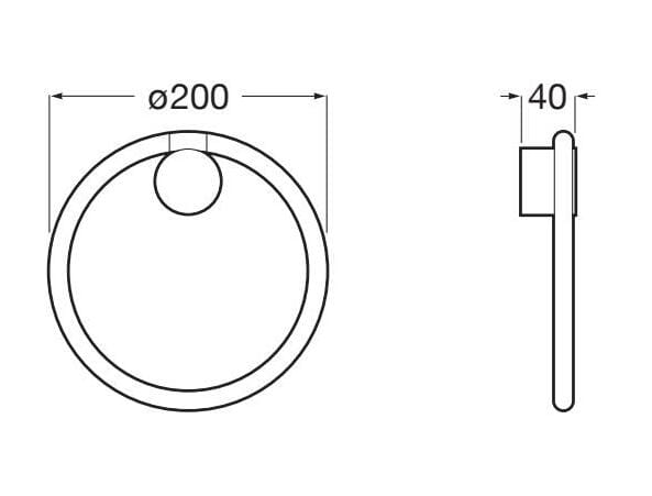 Держатель для полотенец из нержавеющей стали Roca Allegro ARCH-00088220 - Вид №8