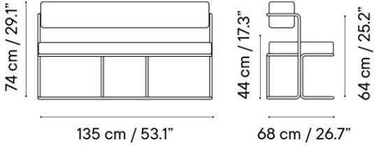iSimar Садовая скамейка из ткани со стальной конструкцией Paradiso 8129 / 8127 - Вид №3