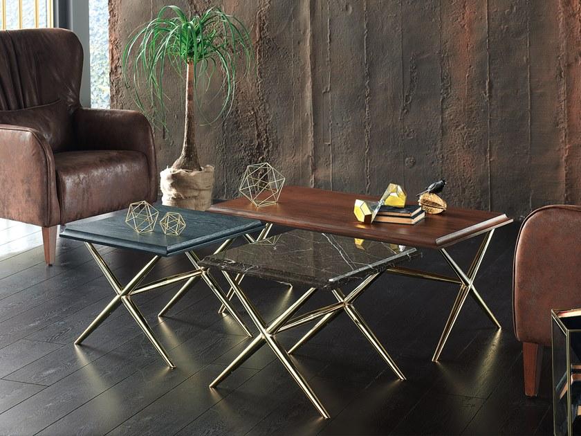 Enza Home Низкий квадратный деревянный журнальный столик Elegante sun-id-1504303 - Вид №1