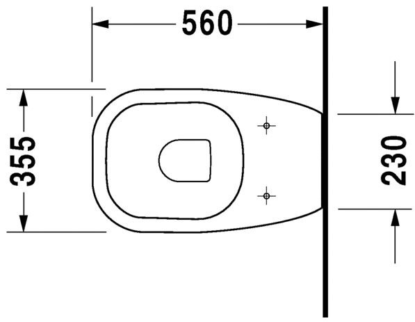 21150900002 Приставной унитаз напольный Белый Duravit D-Code Германия - Вид №1