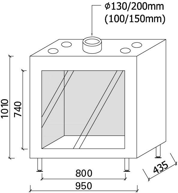 Metalfire Закрытый газовый камин Avenue sun-id-1412873 - Вид №3