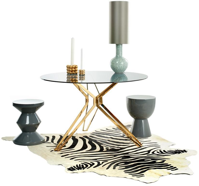 Pols Potten Круглый стол для гостиной из стали и стекла sun-id-1481185 - Вид №3