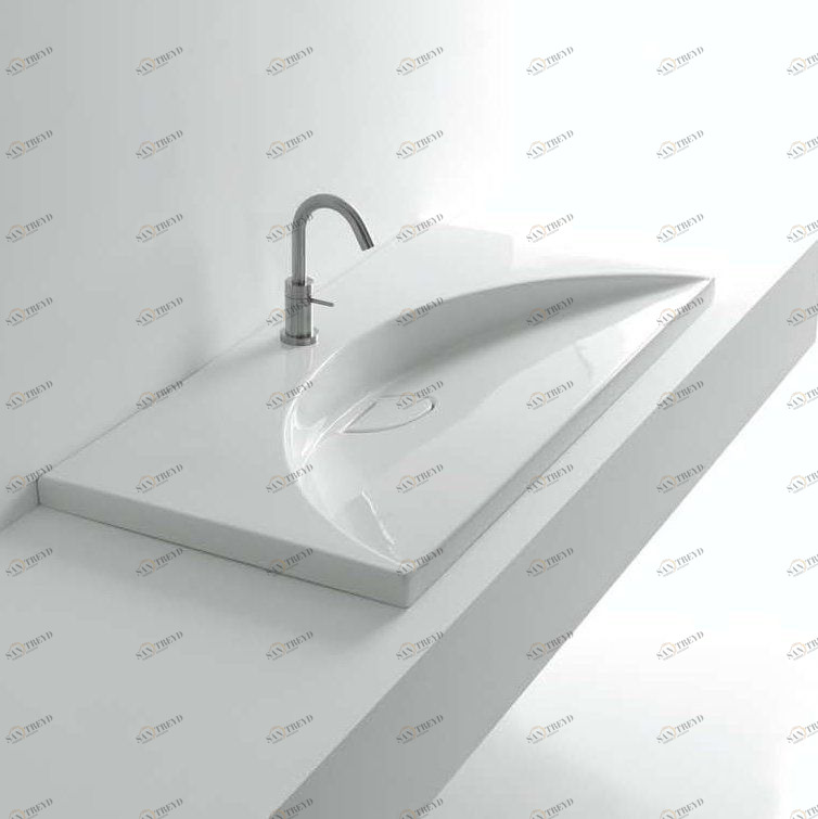 41818 Накладная раковина под столешницу  овальная Santreyd 