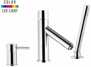 Remer Rubinetterie Комплект для ванны из хромированной латуни с ручным душем Minimal color Nr 07 2