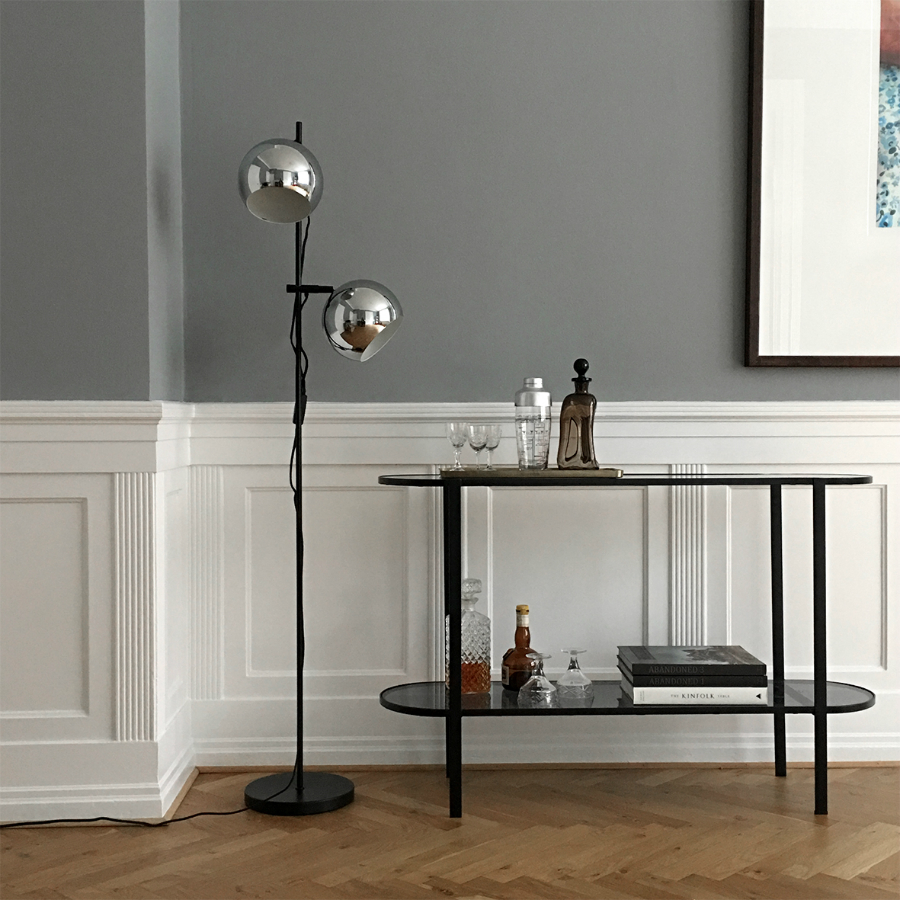 63327_6510101_BODY Основание для лампы ball double, черное матовое Frandsen  - Вид №1