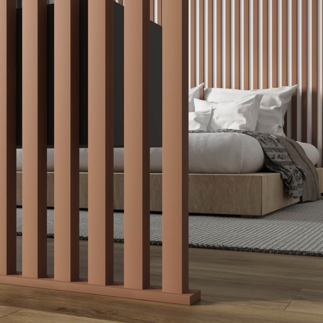 Интерьерная Рейка МДФ STELLA Планкен De Luxe Mauve 16*60*2700 (уп.6 шт.) STSR-840 - Вид №7