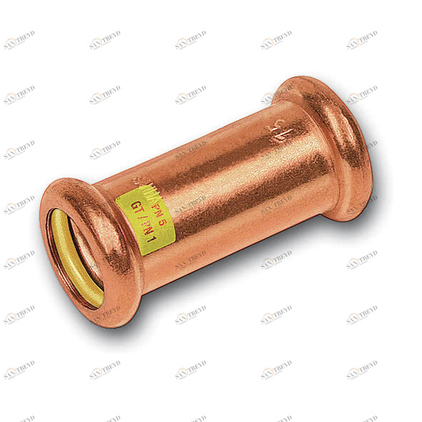 110270S22 SANHA 10270S пресс-фитинг газ, медь, муфта подвижная ВПр-ВПр 22 мм 