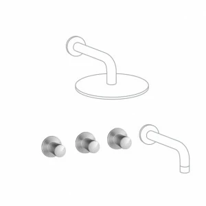 Оно. 90 44. Смеситель настенный для Ш. Quadrodesign