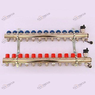 Колл. группа EMMETI TOPWAY 1"x3/4" ЕК 12 выходов с термостатическими вентилями 1298730
