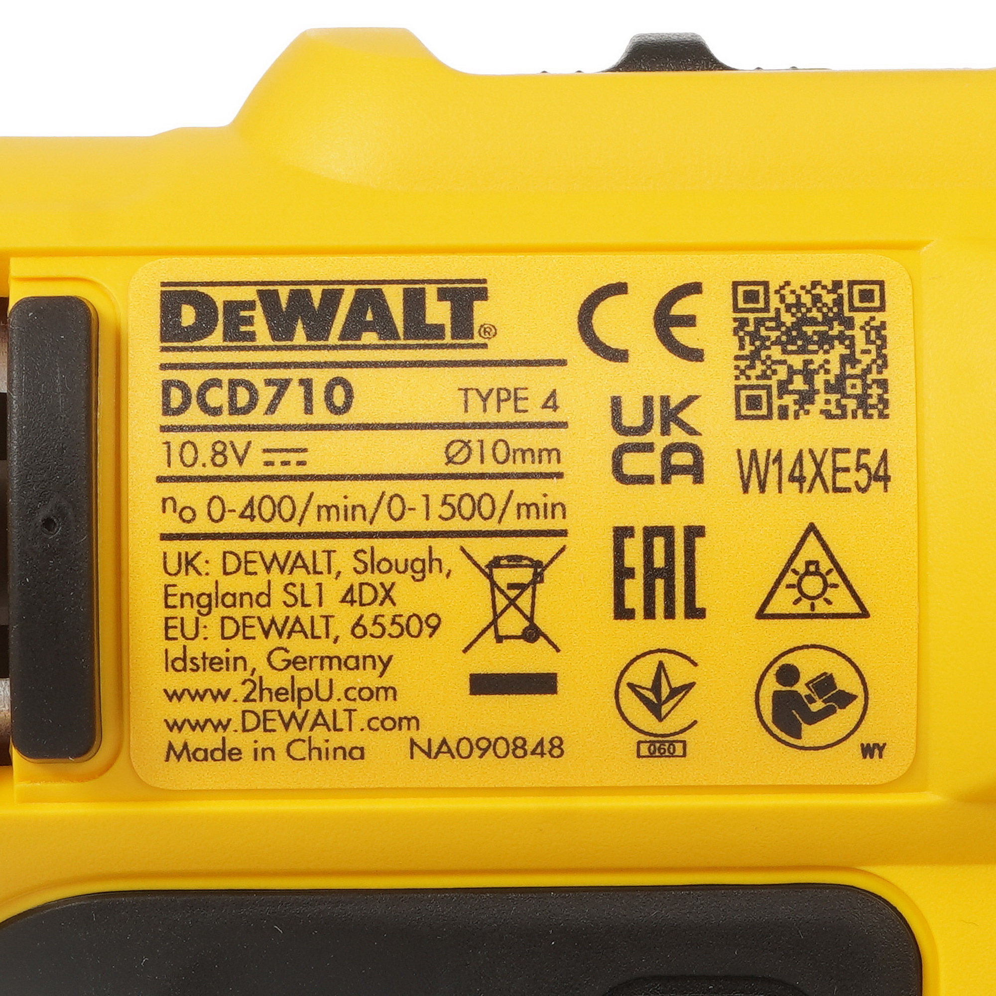 Дрель-шуруповерт DeWalt DCD710D2 XR 10.8/12V 5437795 STDN-0147345 - Вид №3