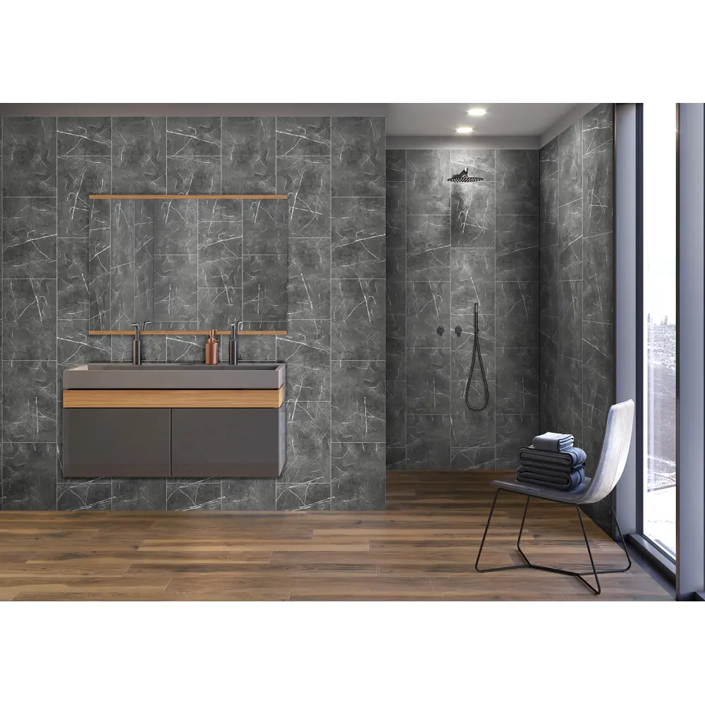 Стеновые панели Venta Черный мрамор — элегантная отделка для интерьера 84343844 STLM-0048712 - Вид №2