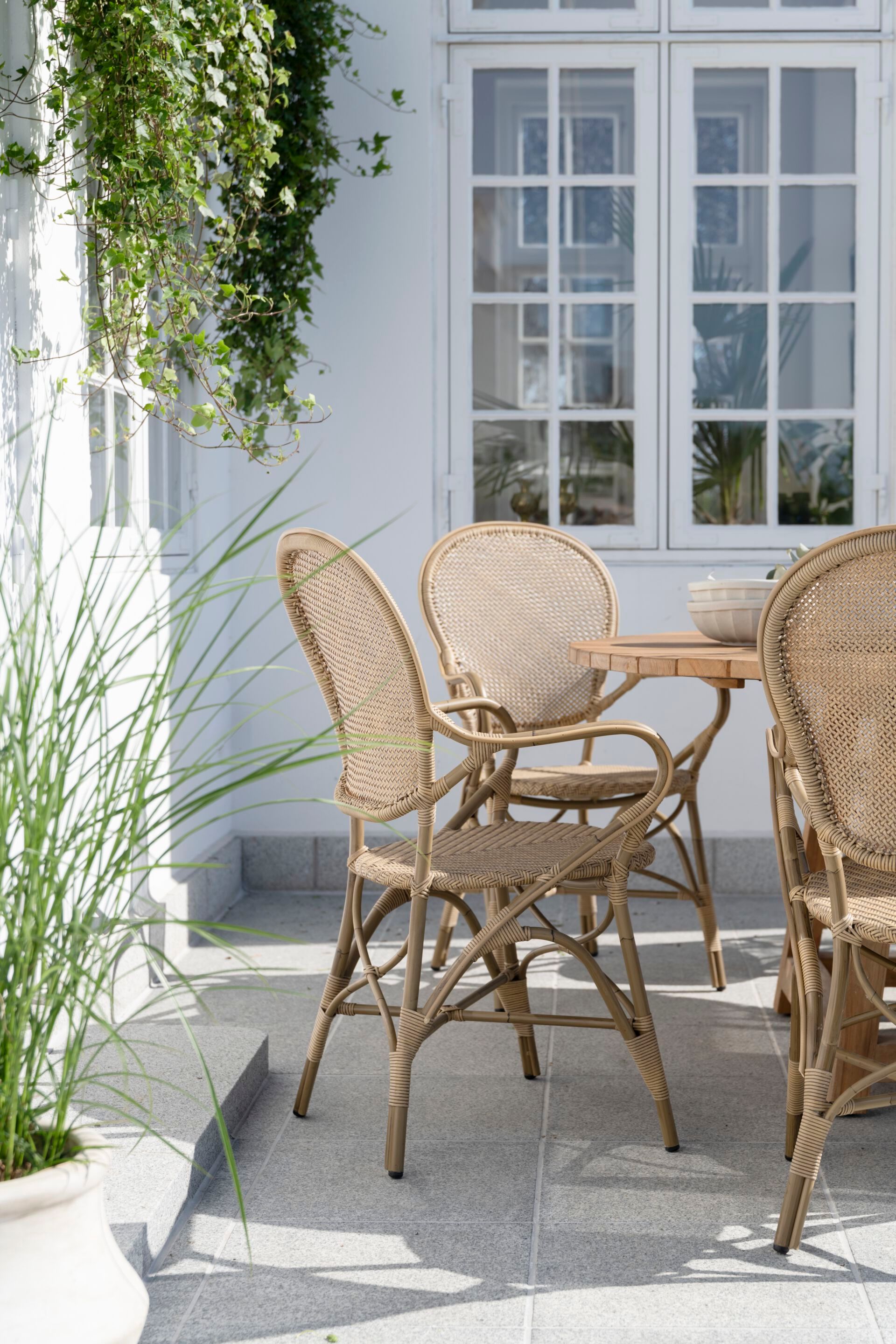 Стул медальона сада из Alu-ротанга и ArtFibre с подлокотниками Sika Design Exterior ARCH-00078445 - Вид №2