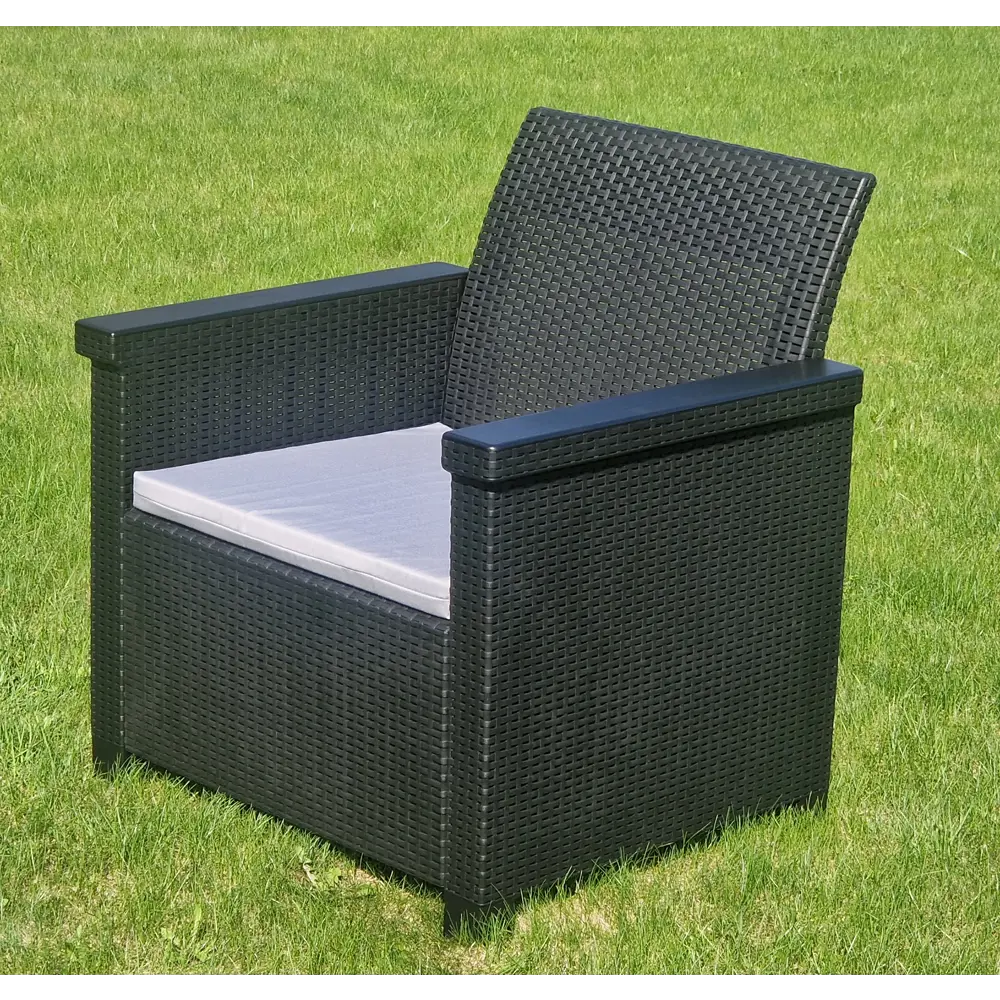 Кресло садовое Naterial Basegi полипропилен цвет темно-серый STLM-2182803 - Вид №5