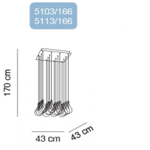 Alma light Подвесной светильник из стекла Drop led 5112-5113led - Вид №6