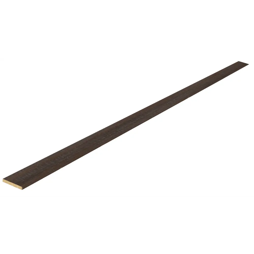 Добор 2050x200х8 мм финиш-бумага ламинация цвет орех тёмный КРОНОПРОФИЛЬ STLM-2069860 - Вид №1