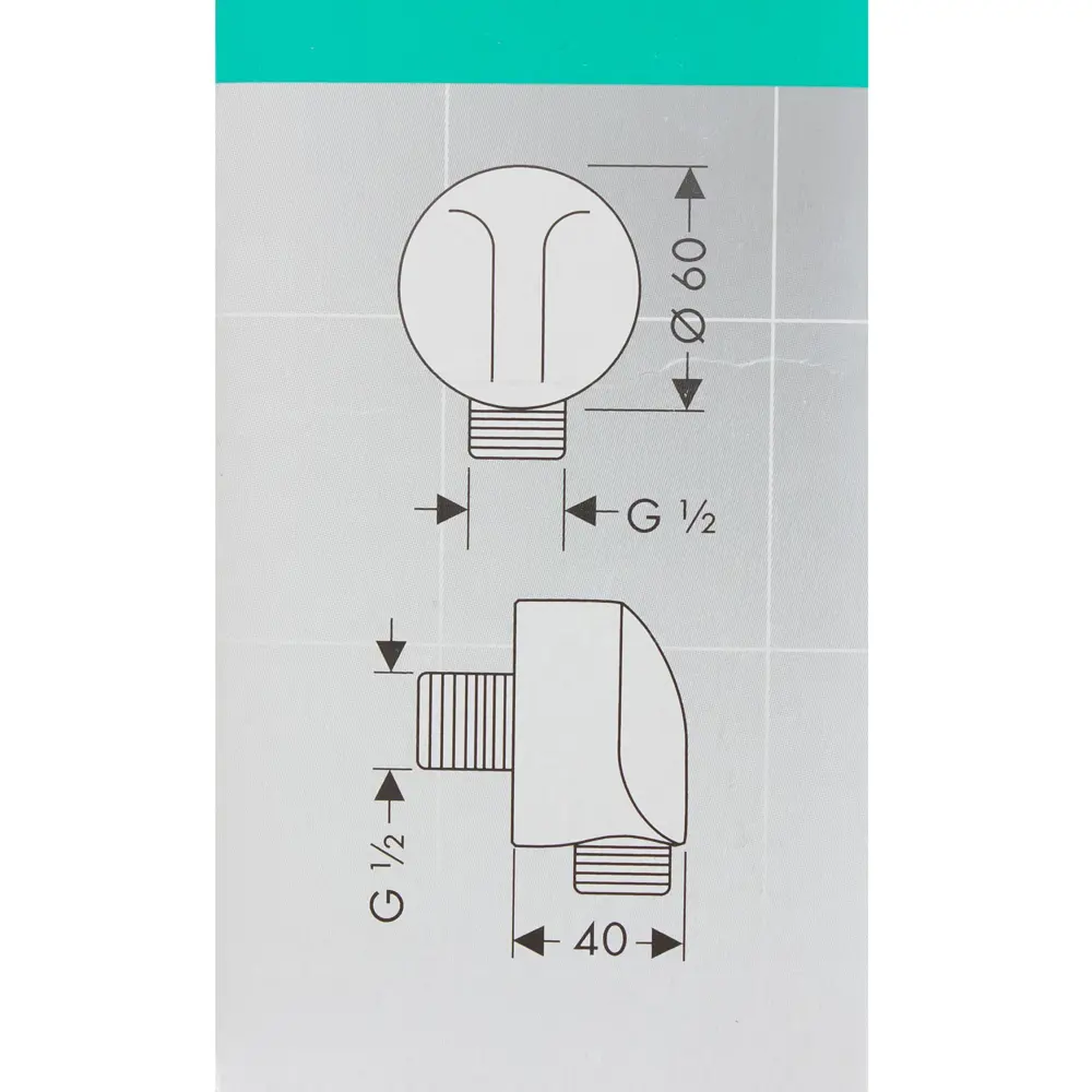 Подключение для душевого шланга Hansgrohe FixFit цвет хром 18217929 STLM-2086041  - Вид №4