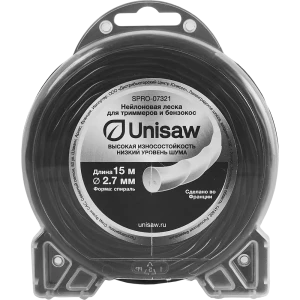 Леска для триммера Unisaw ø2.7 мм 15 м спираль-круглая 86669577 STLM-2077336