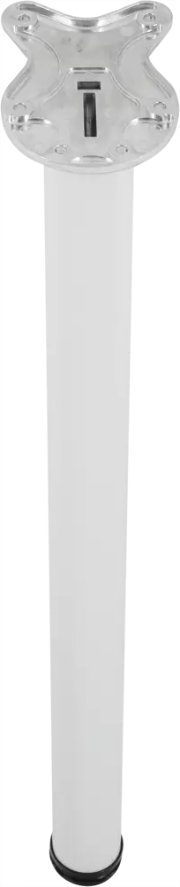Складная мебельная ножка Edson FL-010 белая стальная 71 см 88110492