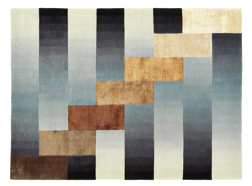 Прямоугольный ковер ручной работы из шерсти Deirdre Dyson Walking on Art ARCH-00021491