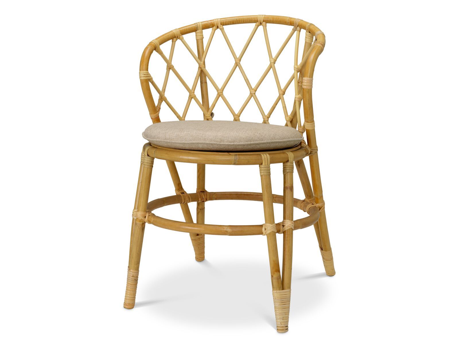 Стул из ротанга с мягким сиденьем Eichholtz ALVARO ARCH-00133757