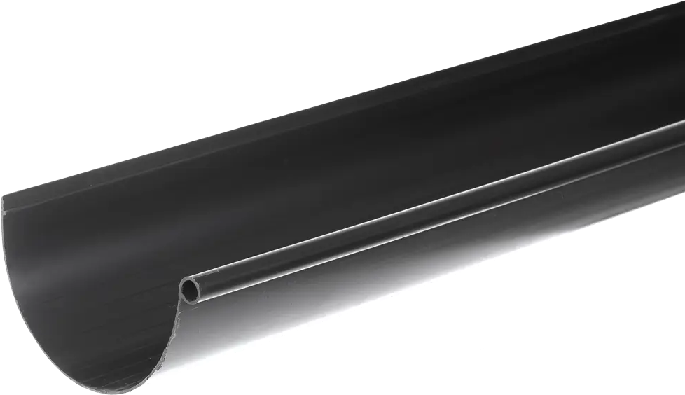 88209210 Желоб водосточный Интерпрофиль 125 мм 2 м цвет серый STLM-1016128