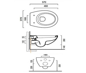 Комплект электронное биде SensPa + унитаз Catalano VELIS L2 1VSVL00 L-форма Catalano Velis L2 + JK900CL sun-id-2005419