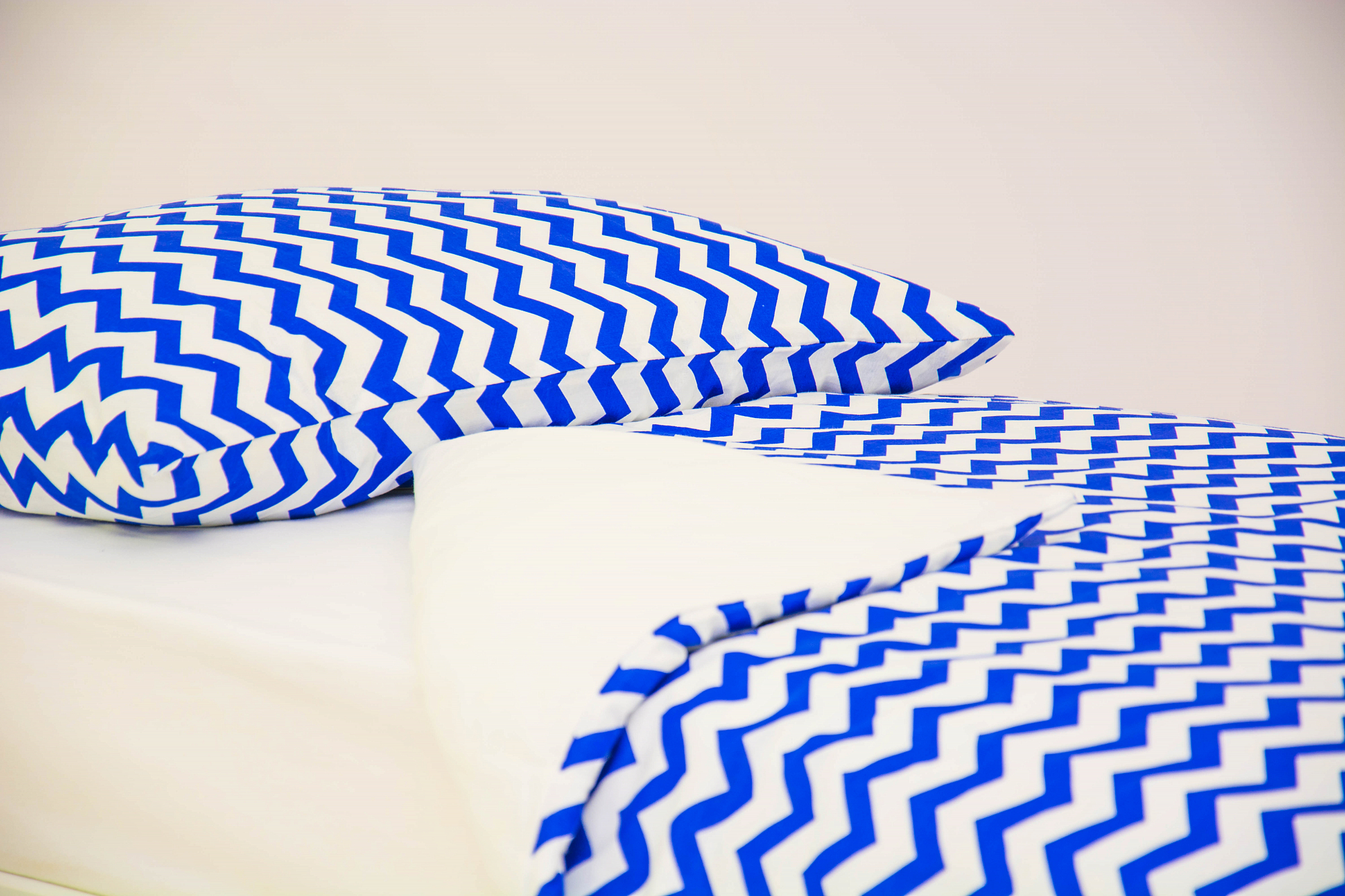 Детское постельное белье "Зигзаги" синее БЕЛЬМАРКО  327405 Синий Santreyd  - Вид №2